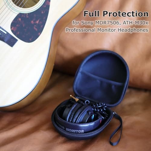 Ginsco New Hard Case Compatible with Beats Solo 4/3/Studio Pro/Studio 3 Bluetooth Headphones, with Soundcore/BERIBES/TOZO/KVIDIO/SNOY MDR7506/ATH M30X/Marshall Major V, Travel Carrying Headphone Case 6