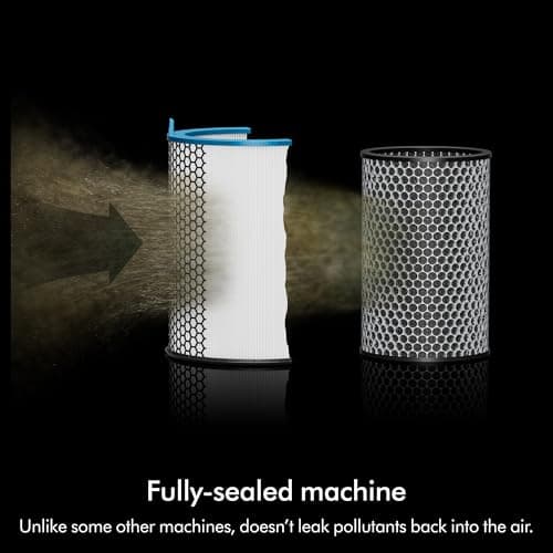 Dyson Hushjet Compact Purifier, Engineered for Powerful, Whisper-quiet, Whole-room Air Purification, Homes with Pets, Allergies, Fully-sealed filtration, 5-year no change filter (Black/Teal) 6