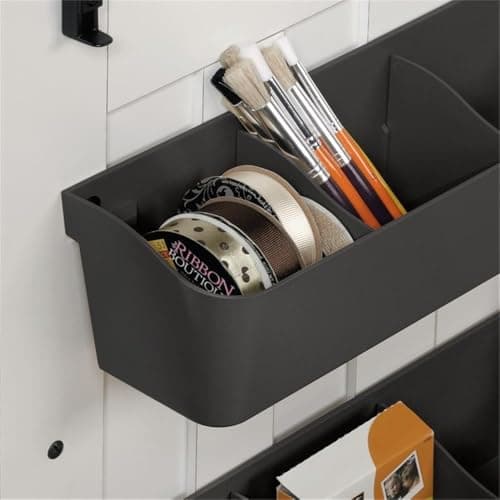 Sauder Folding SewingTable & Craft Cart Storage Cabinet, in Soft White 10