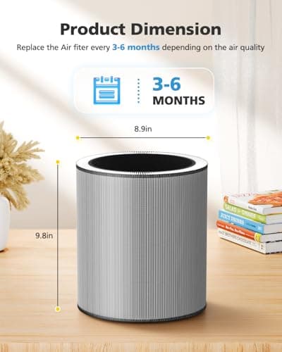 C610 Replacement Filter Z Compatible with Winix C610 Air Purifier, 3 in 1 HEPA Filter with Activated Carbon and Pre-Filter, Compares to Part # 1712-0121-00, 2 Pack 5