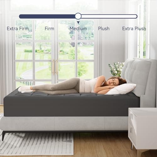 ELEMUSE 3 Inch Dual Layer Memory Foam Mattress Topper 3466 5
