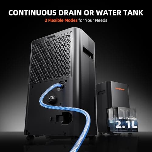 SPIDER FARMER Dehumidifier,32 Pints Plant Dehumidifier with Drain Hose,Temperature & Humidity Sensor Probe,24H Timer Function, Compressor Entfeuchter for Grow Tent,Home and Basement 7