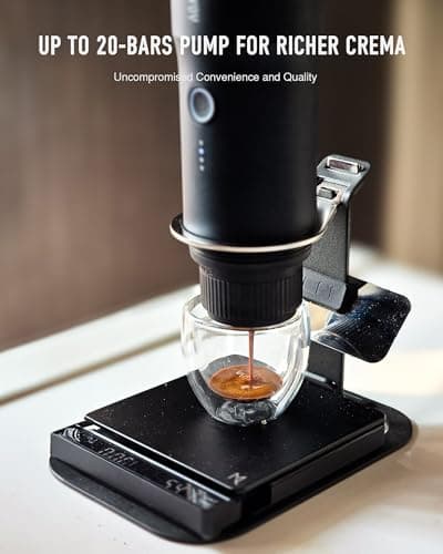 BREVOY Portable Electric Espresso Machine, Ground Coffee & Capsule, Self-Heating, 20 Bar 12V Mini Car Travel Coffee Maker with 9000mAh Battery-Ideal for Camping, RV, Hiking, Office 5