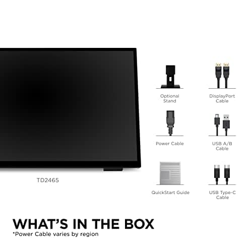 ViewSonic TD2465 24 Inch 1080p Touch Screen Monitor with Advanced Ergonomics, HDMI and USB Inputs 7