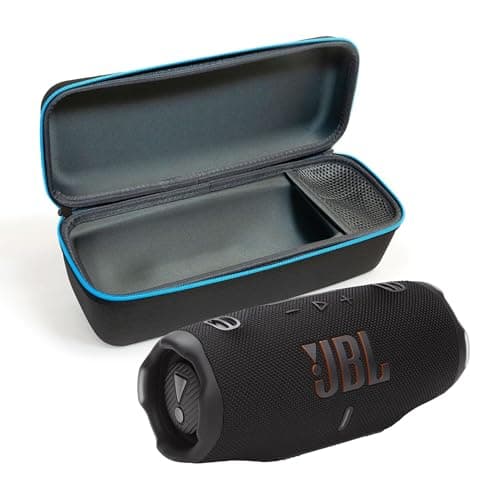 JBL Charge 6 (Black) + Bundle with divvi! Protective Hardshell Case (Black)