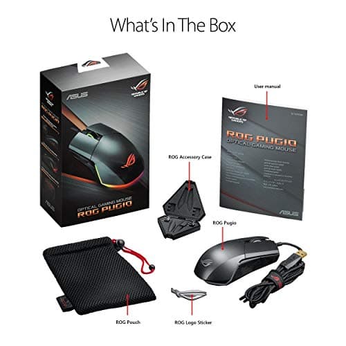 ASUS Optical Gaming Mouse - ROG Pugio | Ergonomic & Truly Ambidextrous PC Gaming Mouse | Configurable & Swappable Side Buttons | 7200 DPI Optical Sensor | Aura Sync RGB, ROG Armoury II 6