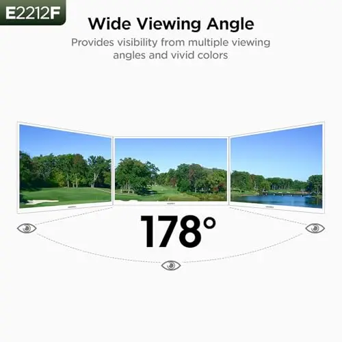 KOORUI 22 Inch Computer Monitor Full HD 1080P 100Hz PC Gaming Screen VA Panel Ultra-Slim Display 4000:1 Contrast Ratio with Adpitive Sync (HDMI/VGA/VESA Compatible 100x100mm/Audio Out), Tilt, Black 8