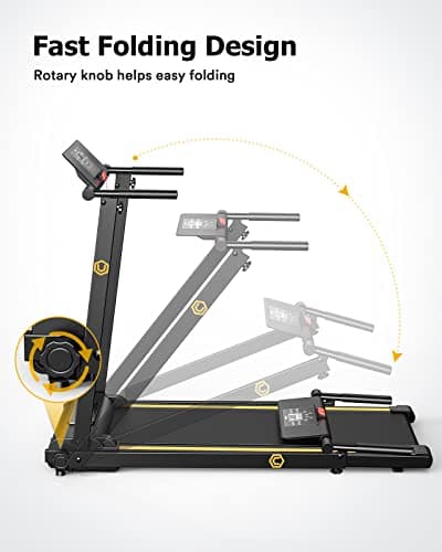 UREVO Walking Pad Treadmills for Home Office, Under Desk Compact Design Treadmill Portable Walking Pad Treadmill with Remote Control, LED Display 6