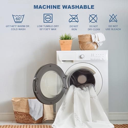 BEDLORE Twin XL Size Waterproof Mattress Protector Viscose Derived from Bamboo, Soft Mattress Cover Fitted with Deep Pocket 6"-15", Breathable Noiseless Mattress Pad, Machine Washable(White) 6