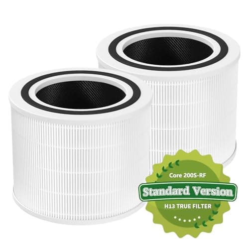 Mokchance Core 200S Replacement Filter for LEVOIT Air Purifier, 3-Stage Filters Replacement Activated Carbon Ture HEPA Air Purifier Filter Core 200S-P Fit for LEVOIT 200S, 2 Pack Core 200S-RF