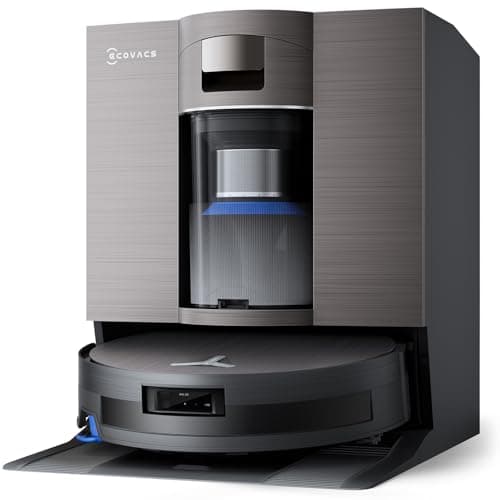 ECOVACS DEEBOT X11 OmniCyclone Robot Vacuum and Mop, PowerBoost Charging, OZMO Roller 2.0 Self-Washing, 19,500Pa Suction, Bagless Station, AIVI 3D Navigation, Hardwood/Carpet/Tile