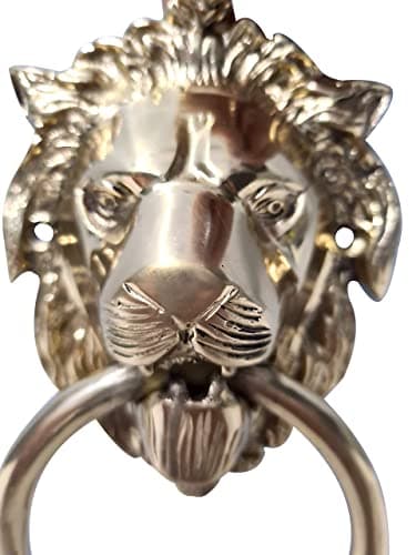 Authentic Vintage Brass Lion Door & Gate Knocker Handle Pull Door Accessories Home Decor 5