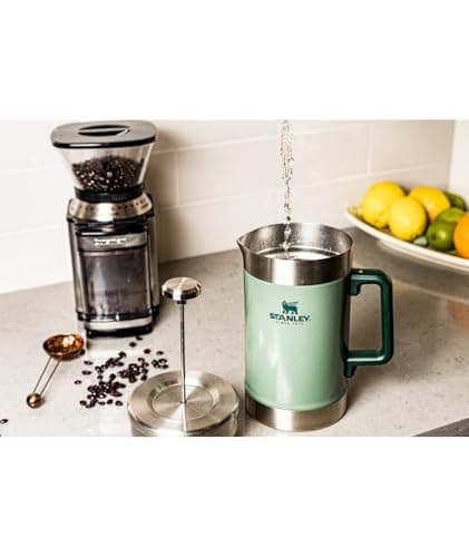 STANLEY Classic Stay-Hot French Press Coffee Maker 48 oz | 5 Minute Brew, 4 Hours Hot | Mesh Filter for Coffee Grounds | Insulated Stainless Steel French Press | BPA-Free | Black 2.0 6
