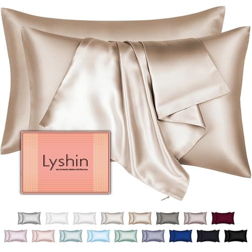Mulberry Silk Pillow Cases 2 Pack Queen Size 20x30 Inches with Hidden Zipper, Ultra Smooth and Soft Breathable Cooling Silk Satin Pillowcase Set of 2, Better for Hair and Skin, Gifts for Women Men