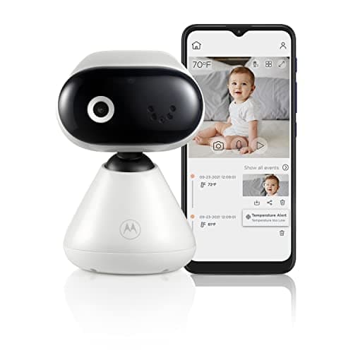 Motorola Nursery Baby Monitor WiFi HD with Camera and Audio, Private Connection, 2-Way Audio, Digital Zoom, Temperature Sensor, Lullabies, Night Vision, PIP1000