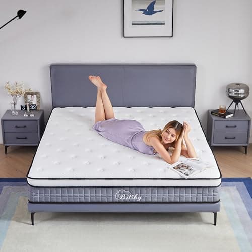 Queen Mattress - 10 inches Gel Memory Foam Hybrid Mattress in a Box, Queen Size Mattress with Pocket Springs, Medium Firm, Pressure Relief & Motion Isolation, 365 Nights Trial, CertiPUR US Certified 7