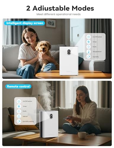 BUPPLEE 95OZ Dehumidifiers for Home, 1000 sq.ft Quiet Dehumidifier with Drain Hose, Reusable Filter, Sleep Mode, Auto Shut Off, Timer, Portable Dehumidifier for Bedroom Bathroom 5