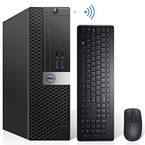 Dell OptiPlex 7040 SFF Desktop Computer PC Intel Quad Core i7-6700 3.20GHz AX200 Built-in WIFI 6 Bluetooth 32GB DDR4 New 1TB NVMe M.2 SSD 2TB HDD HDMI Wireless Keyboard & Mouse Windows11 Pro (Renewed)