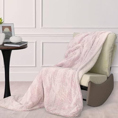 Templewet Heated Blanket Electric Blanket 50" x 60" - Cozy Soft Heated Throw with 5 Heating Levels & 3 Hours Auto Off,Machine Washable,ETL & FCC Certification(Frosty Pink) 6