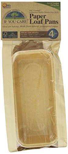 IF YOU CARE FSC Certified Paper Loaf Baking Pans, 4-count