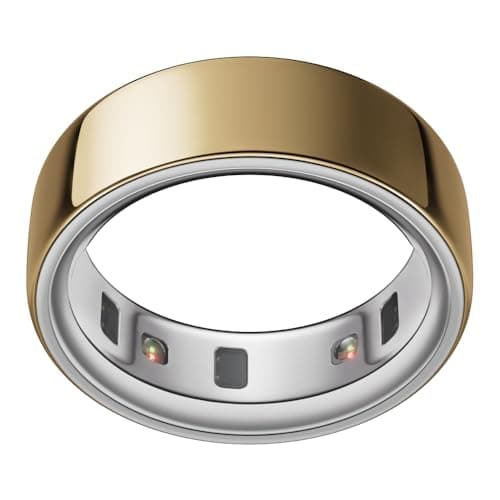 Oura Ring 4 - Gold - Size 8 - Sleep, Activity, Women’s Health, AI Advisor, Up to 8 Days of Battery Life, Size Before You Buy, Android & iOS Compatible