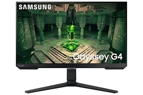 SAMSUNG 25" Odyssey G4 Series FHD Gaming Monitor, IPS, 240Hz, 1ms, G-Sync Compatible, AMD FreeSync Premium, HDR10, Ultrawide Game View, DisplayPort, HDMI, Fully Adjustable Stand, LS25BG402ENXGO