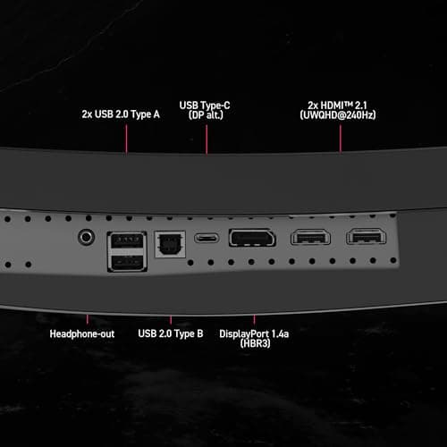 msi MPG 346CQRF X24 34-inch 3440 x 1440 (UWQHD) Gaming Monitor, 240Hz, Adaptive-Sync, HDR Ready, HDMI, VGA Port, VESA Mountable, Tilt, 4-Side Slim Bezel, 0.5ms, Black 10