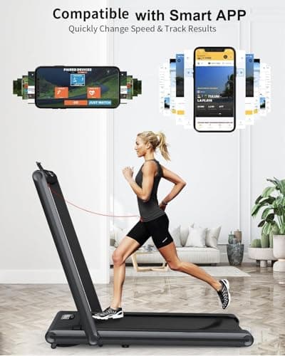 Walking Pad Treadmill - Treadmills for Home & Office - Portable Treadmill with Remote Control, LED Display, 265 LB Capacity, Space-Saving Compact Treadmill for Walking, Jogging, and Running 6