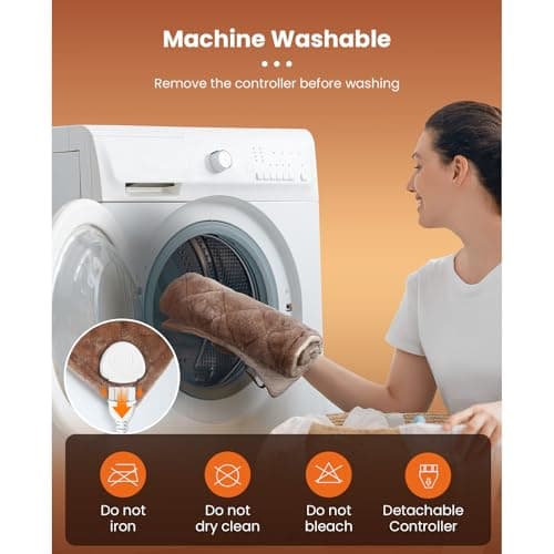 BOB AND BRAD Weighted Heating Pad with Far Infrared Therapy, FSA Eligible Electric Heating Pad for Back Neck Shoulders Pain Relief, Gift for Women Men, ETL Certified & HSA Eligible 2.4lbs 12"x24" 8