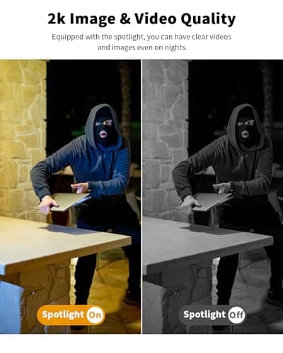 Oculview 4G LTE Cellular Security Camera with Built-in SIM Card, Unlimited Data Plan, 2K Live Video, Solar No WiFi Security Cam Outdoor 360° Full View, Color Night Vision, Motion Alert, Remote Access 5