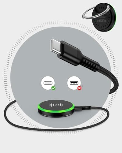 Samsung MagSafe Wireless Charger 15W Fast Charging Pad for Samsung Galaxy S25 Ultra S24 Magnetic Charger Finger Holder Stand for iPhone 17 17Pro 17 Air 16e 16 Pro Max 15 Android Apple Pixel 10 Pro