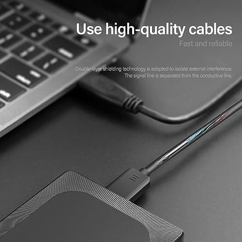 Aiolo Innovation 4TB External Hard Drive Ultra Slim Portable HDD-USB 3.0 for PC, Mac, Laptop, PS4, Xbox one,Xbox 360 Model A4 7