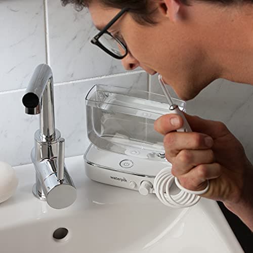 Waterpik Sidekick Portable Water Flosser, Perfect for Travel & Home, ADA Accepted, White/Chrome WF-04 9