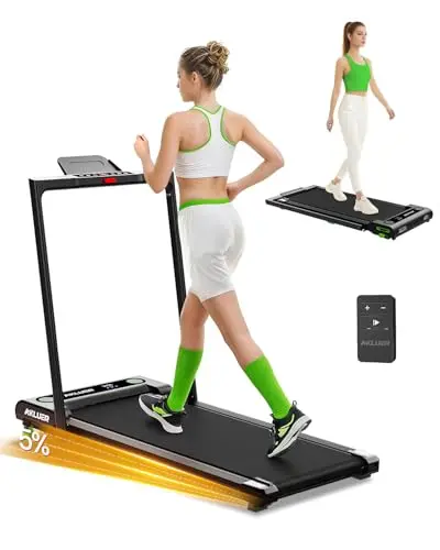 Walking Pad with Incline, Akluer Incline Treadmills for Home, 2.5 HP Under Desk Treadmill Small with Remote Control, Walking Pad Small Treadmill with LED Display