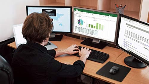 MROCO Mouse Pad [30% Larger] with Anti-Fray Stitched Edges, Premium-Textured Waterproof Surface, Non-Slip Rubber Base, Computer & Gaming Mouse Mat for Laptop, Office & Home, 8.5 x 11 in, Black 8