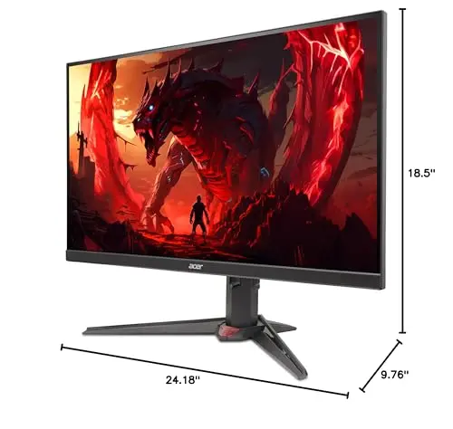 acer Nitro 27" WQHD 2560x1440 IPS PC Gaming AMD FreeSync Premium | 300Hz | Up to 0.5ms | 99% sRGB | DisplayHDR 400 | ErgoStand | VESA Mounting | 1 x DP 1.4 & 2 x HDMI 2.1 | XV272U F3bmiiprx 14