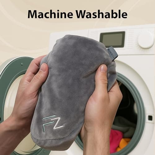 FLOWZOOM Air Inflatable Neck Pillow for Traveling on Plane - H-Shape Hooded Travel Pillow with 5 Snooze Modes, Fast Inflation, Pressure Control, Cozy Clip-On Hood & Plushy Cover - Size L, Silver Gray 9