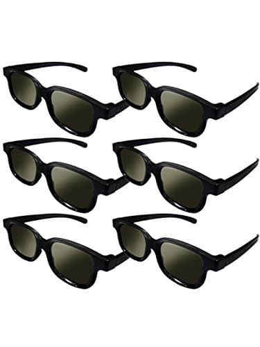 Lot of 6X RealD Technology 3D Polarized Glasses for TV/Movies/Cinema/HD