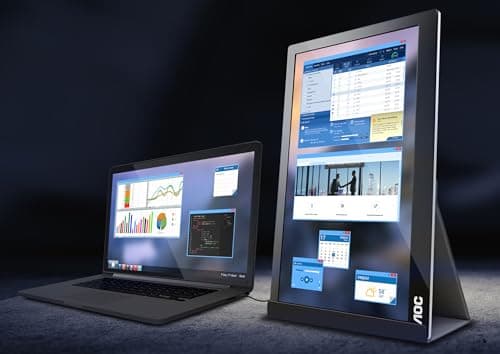 AOC I1659FWUX 15.6" USB-powered portable monitor, Full HD 1920x1080 IPS, Built-in Stand, VESA 10