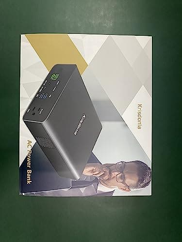 Krisdonia Power Bank with AC Outlet, Portable Laptop Charger Battery Bank USB C 100W Fast Charging, 80000mAh/296Wh Power Station External Battery Pack 130W/110V for Outdoor Camping Home Office 7