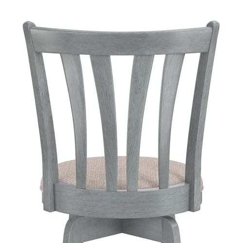 Hillsdale Furniture Savana Wood Bar Height Stool, 30" high, Blue Wire Brush 9