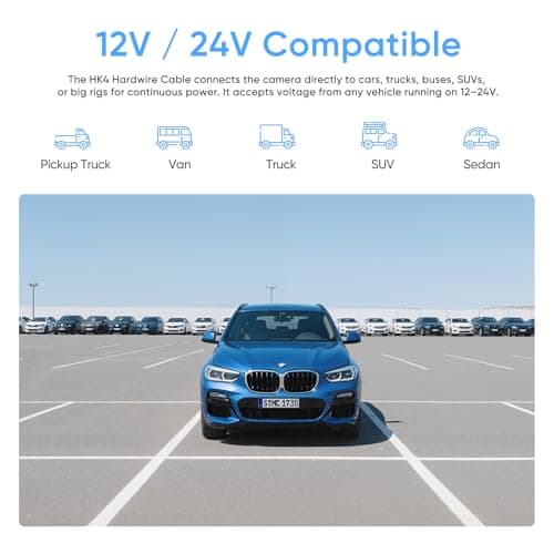 VIOFO HK4 Acc Hardwire Cable, USB-C Hard Wire Cable for A329 series/A229 series/A119Mini2/A139Pro/WM1/T130 Dash Cam, Low Voltage Protection for Parking Mode (Fuse Tap Not Included) 7