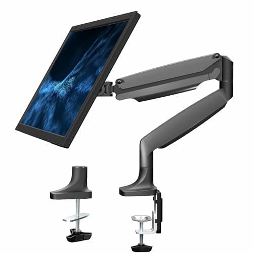 VIVO Premium Aluminum Height Adjustable Single Monitor Articulating Desk Mount Stand w/Gas Spring Arm Fits up to 32" Screen (STAND-V001Q)