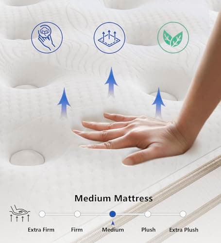 KOANTTI Full Size Mattress,Hybrid 12 Inch Full Mattress in a Box,Memory Foam & Individually Pocket Spring for Pain Relief,Medium Firm Full Mattresses,CertiPUR-US Certified. 7