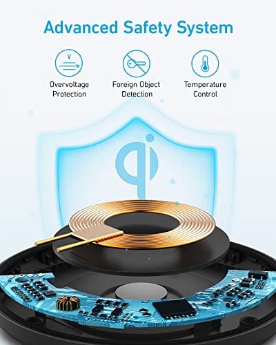 Anker 315 Wireless Charger (Pad), 10W Max Fast Charging - Compatible with iPhone 15/14/13 Series, Samsung S22, AirPods, Samsung Buds, Google Buds, and More - Wall Charger Not Included 6