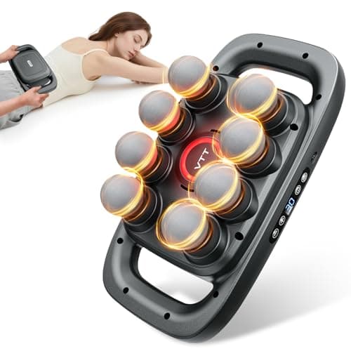 VTT 8-Head Massage Gun, Deep Tissue Back Massager, Electric Handheld Massager for Back, Shoulders, Legs, Muscle Pain Relief, Ideal Gifts for Women, Men, Mom, and Dad