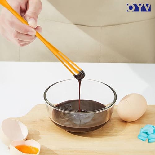 OYV multifunctional mini whisk,mini spoon,small whisks for cooking,tiny whisk 2 pieces,mini small wisk,for Blending,Whisking,Beating Ingredients, Mixing Sauces 7