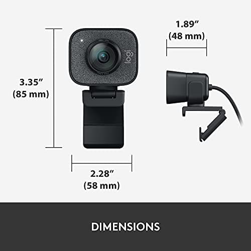 Logitech StreamCam Premium Webcam for Streaming and Content Creation, Full HD 1080p 60 fps, Works with Microsoft Teams, Google Meet, Zoom, Nintendo Switch 2’s new GameChat mode, for PC/Mac – Graphite 10