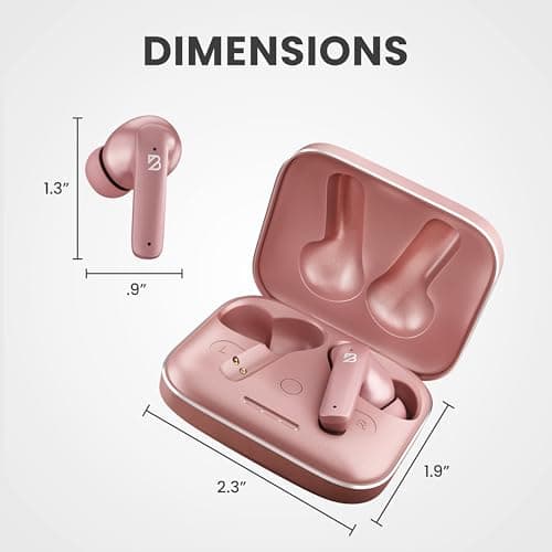 Back Bay Audio - USA-Based - iPhone + Android Earbuds Wireless Bluetooth V5.3, Sweatproof Blue Tooth Ear Buds Android Phones, Small Bass Earphones with Wireless Mic for iPhone Bluetooth Ear Buds 8