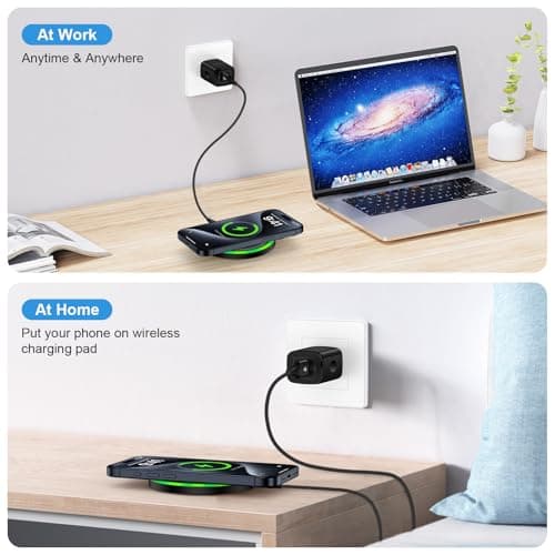 15W Wireless Charger Fast Charging for Samsung S26 Ultra S25 Edge S24 FE S23 S22 Z Flip Fold 7 6 5, Wireless Charger Fast Charge Station Charging Pad + Adapter for Google Pixel 10 9 Pro XL 9 8 7 Pro 7